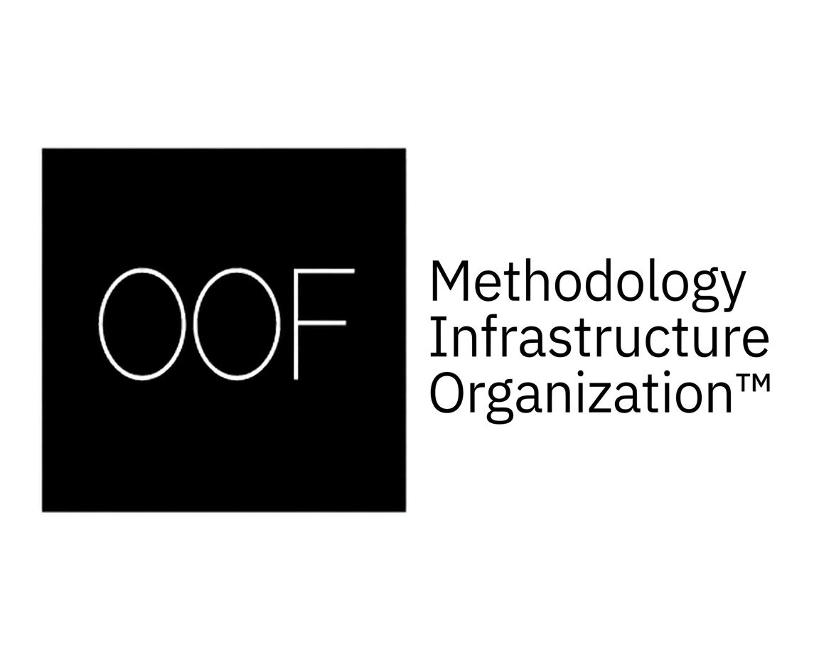 OOF® — Methodology Infrastructure Organization™ black logo