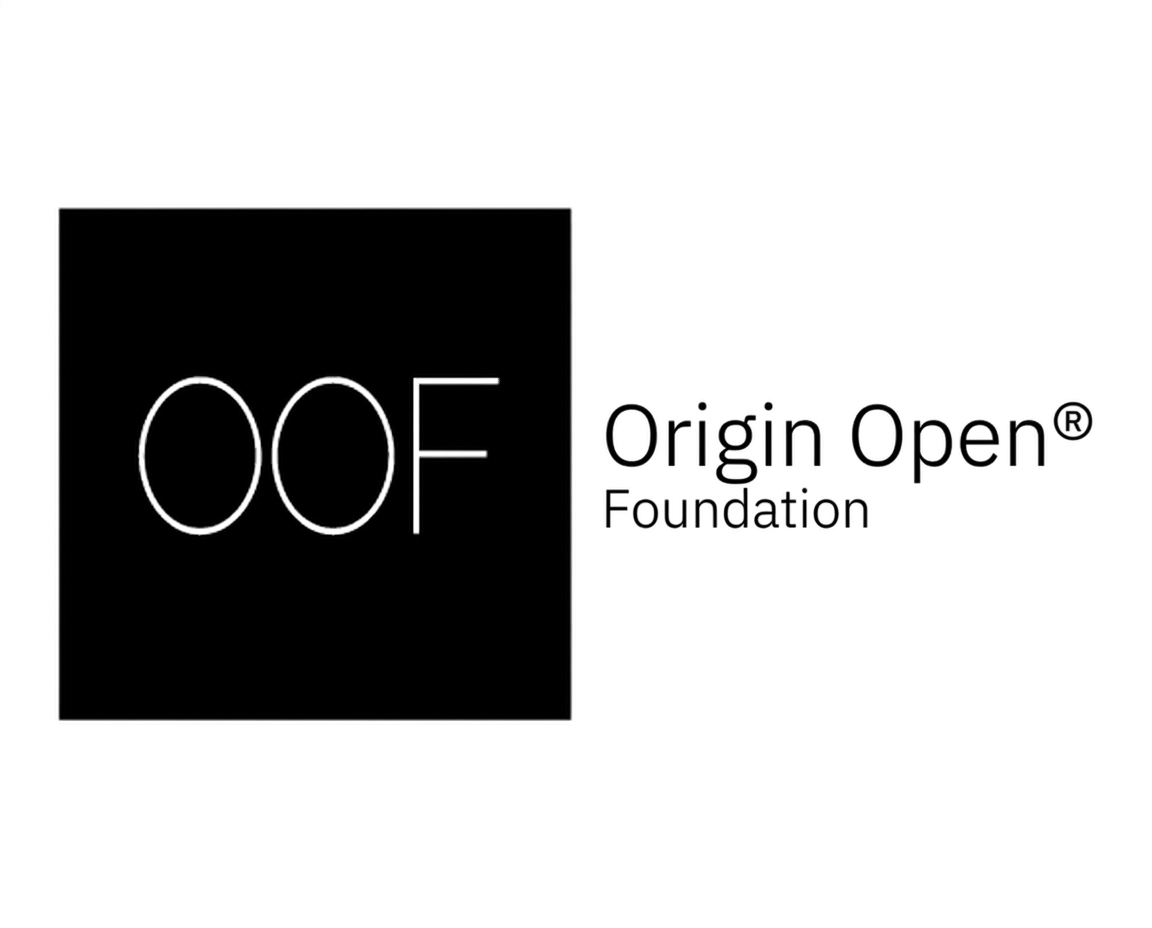 OOF® — Origin Open® Foundation black logo